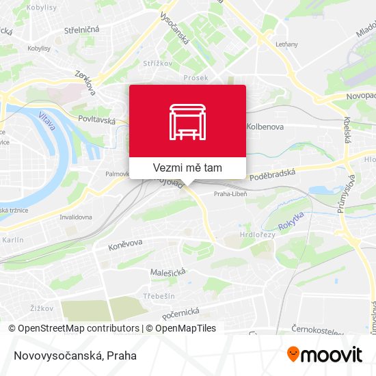 Novovysočanská (B) mapa