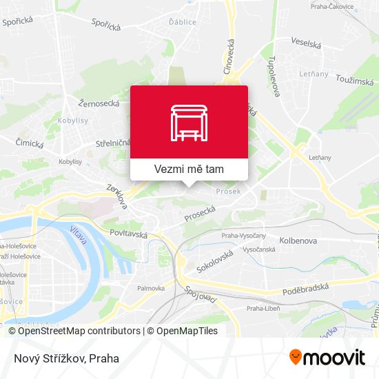 Nový Střížkov mapa