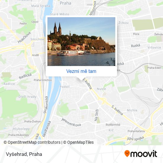 Vyšehrad mapa