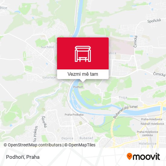 Podhoří mapa