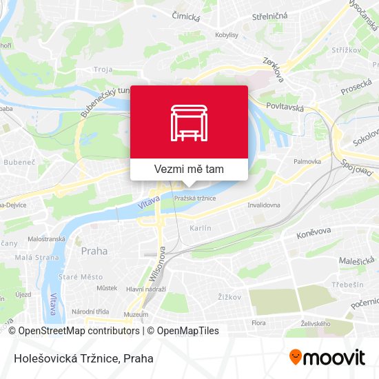 Holešovická Tržnice mapa