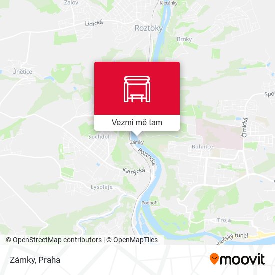 Zámky (K) mapa