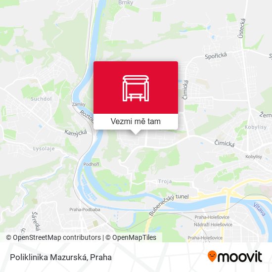Poliklinika Mazurská mapa