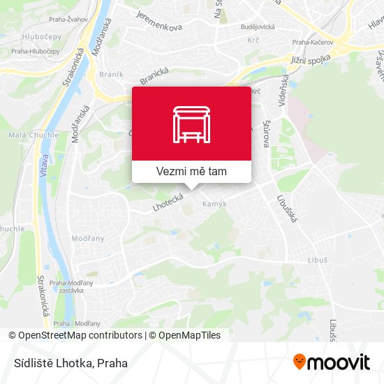 Sídliště Lhotka mapa