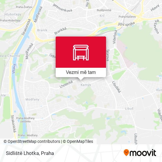 Sídliště Lhotka (D) mapa