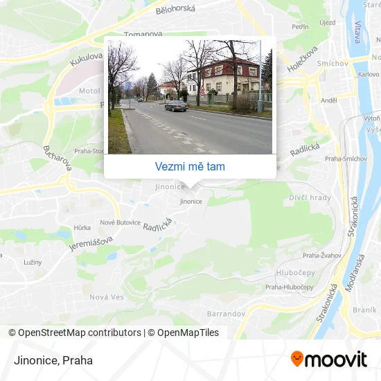 Jinonice mapa