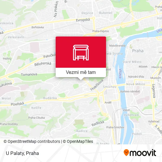 U Palaty mapa