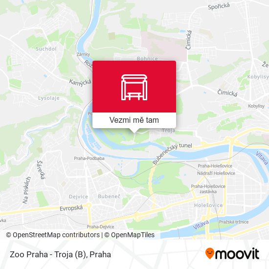 Zoo Praha - Troja (B) mapa