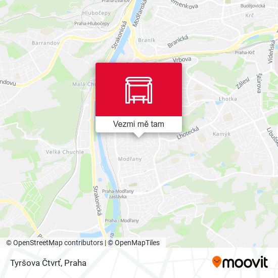Tyršova Čtvrť mapa