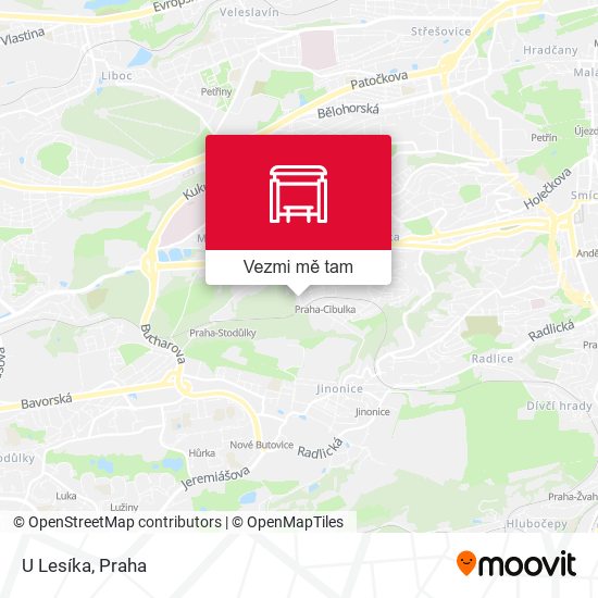 U Lesíka mapa