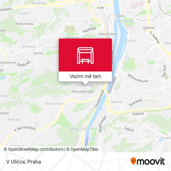 V Uličce mapa