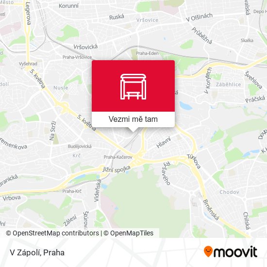 V Zápolí mapa