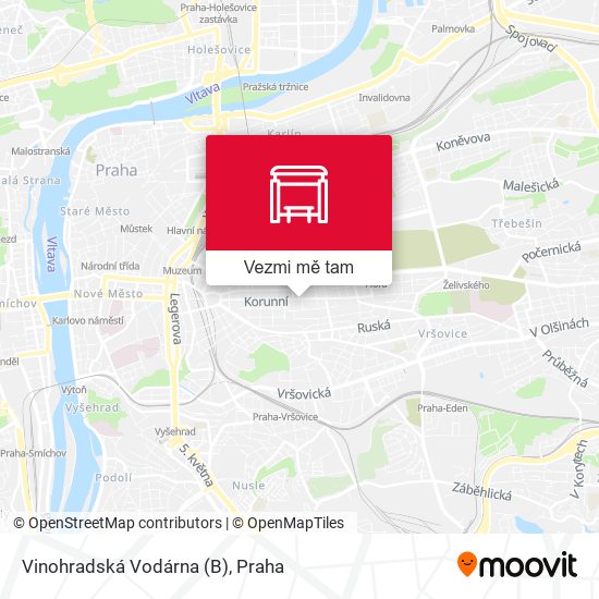 Vinohradská Vodárna (B) mapa