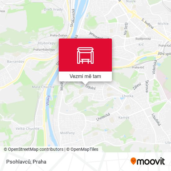 Psohlavců mapa