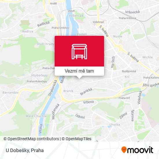 U Dobešky mapa