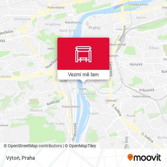 Výtoň mapa