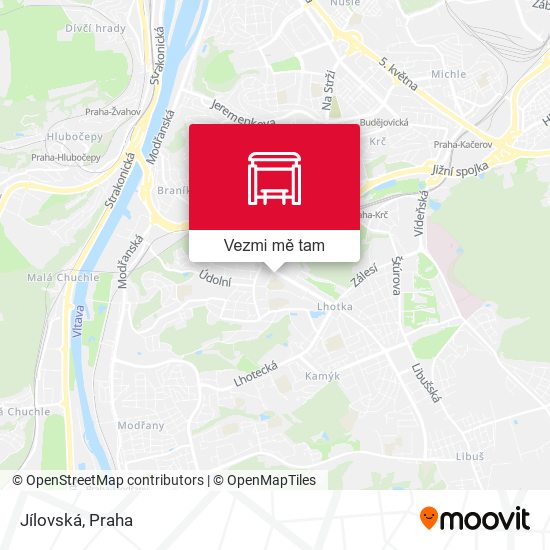 Jílovská (A) mapa