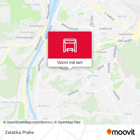 Zatáčka mapa