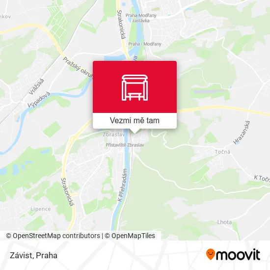 Závist mapa