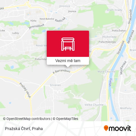 Pražská Čtvrť mapa