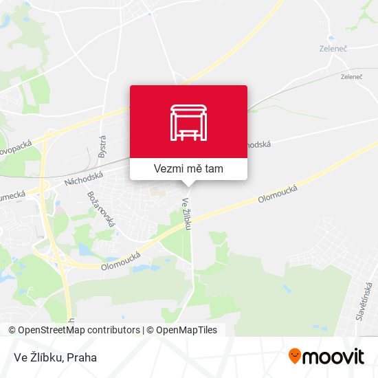 Ve Žlíbku mapa