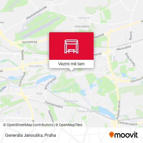 Generála Janouška mapa