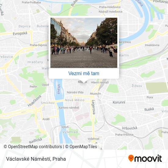 Václavské Náměstí mapa