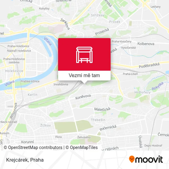 Krejcárek mapa