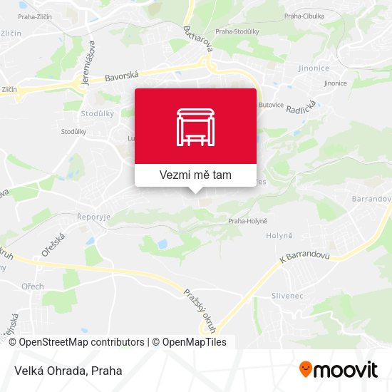 Velká Ohrada mapa