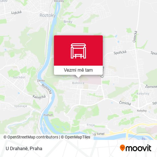 U Drahaně mapa