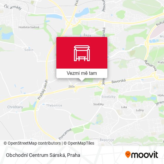 Obchodní Centrum Sárská mapa