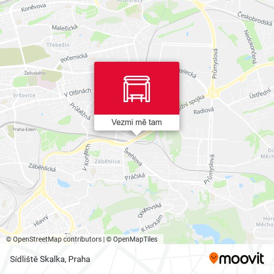 Sídliště Skalka mapa