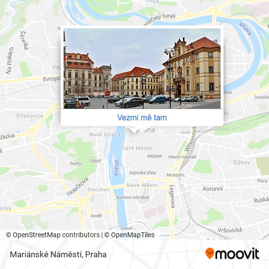 Mariánské Náměstí mapa