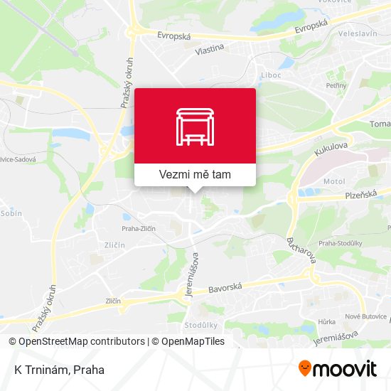 K Trninám mapa