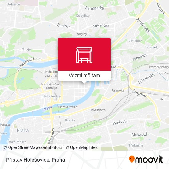 Přístav Holešovice mapa