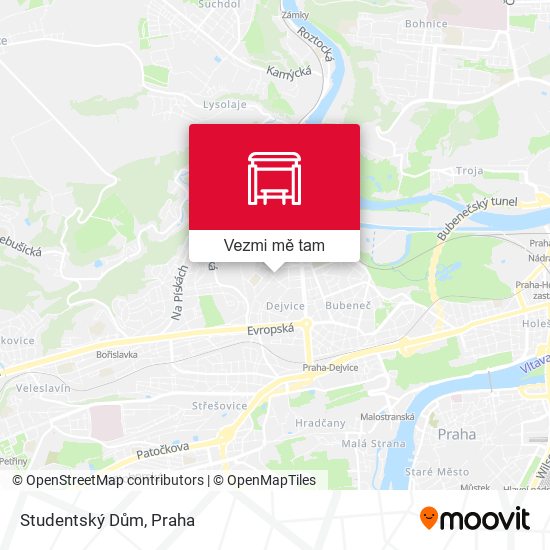 Studentský Dům mapa