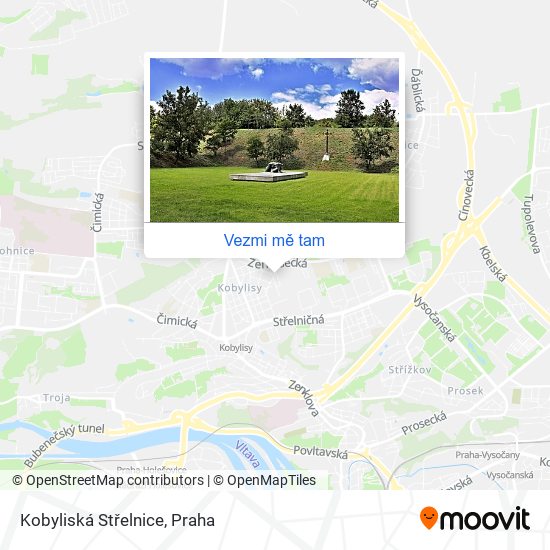 Kobyliská Střelnice mapa