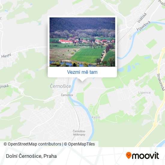 Dolní Černošice mapa