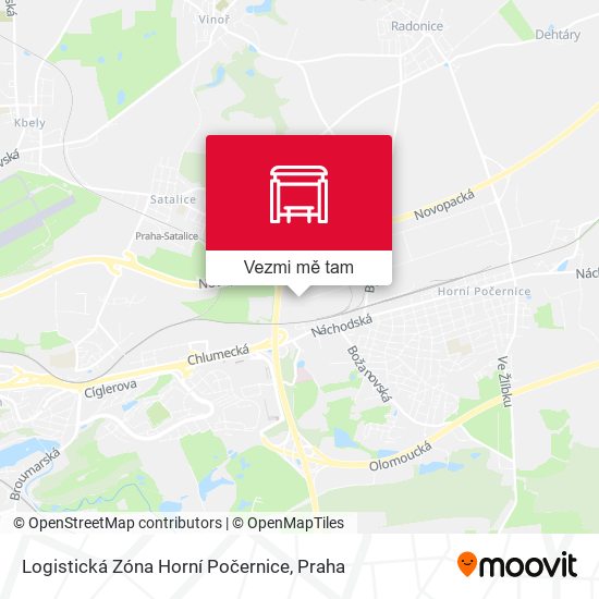 Logistická Zóna Horní Počernice (A) mapa