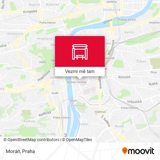 Moráň mapa