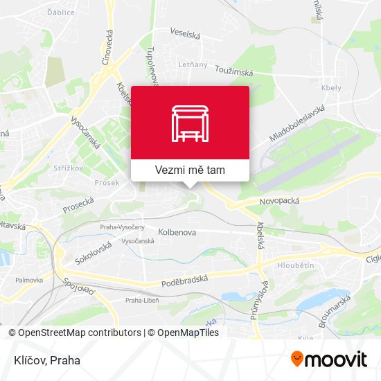 Klíčov mapa