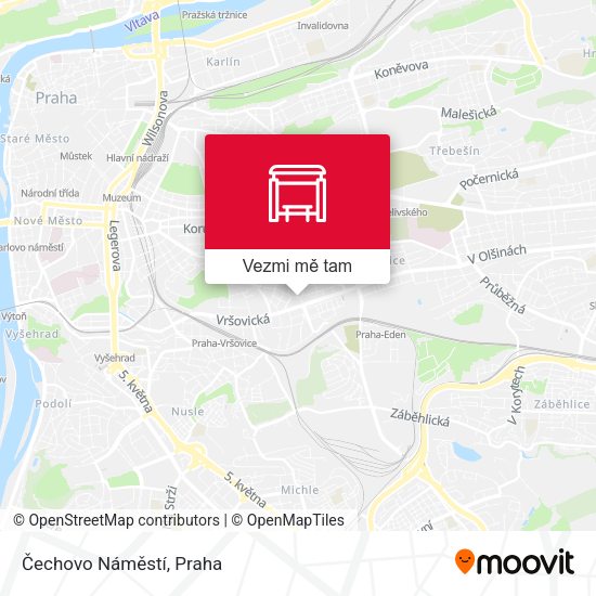 Čechovo Náměstí mapa
