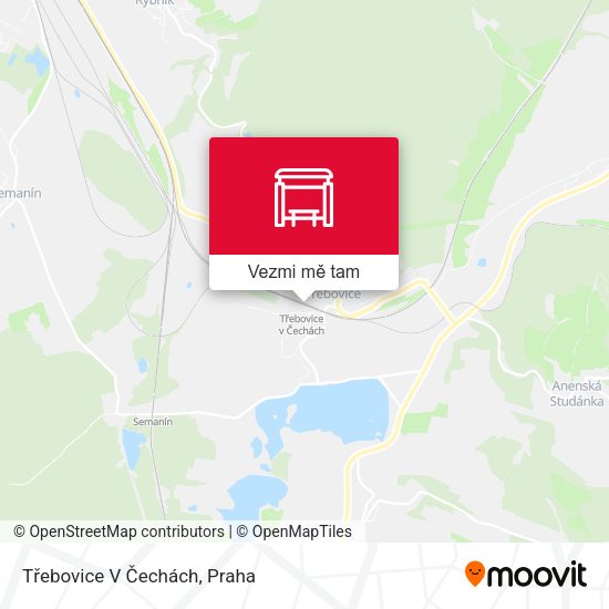 Třebovice V Čechách mapa