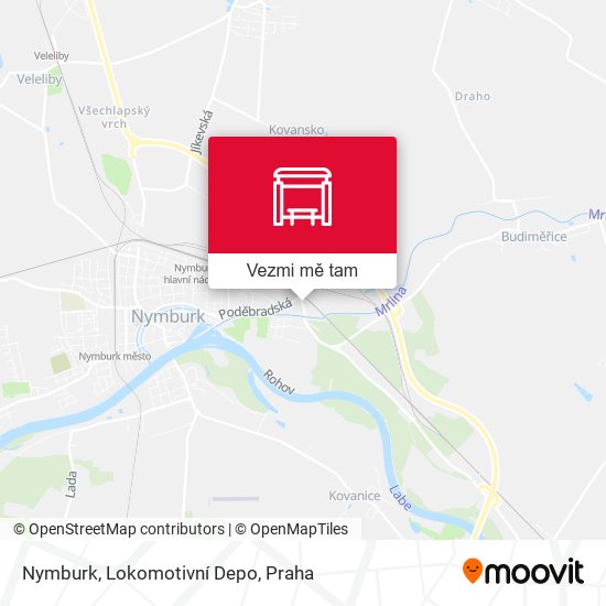 Nymburk, Lokomotivní Depo mapa