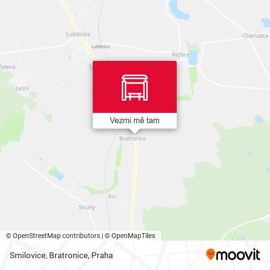 Smilovice, Bratronice mapa