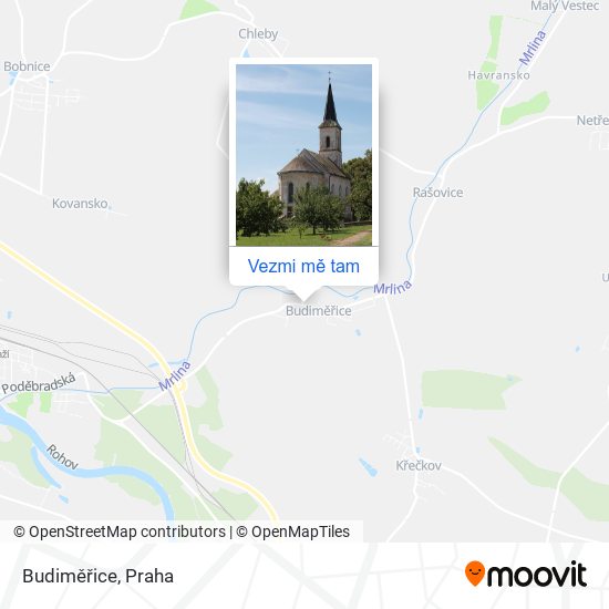 Budiměřice mapa