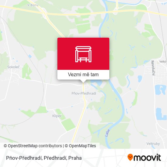 Pňov-Předhradí, Předhradí mapa