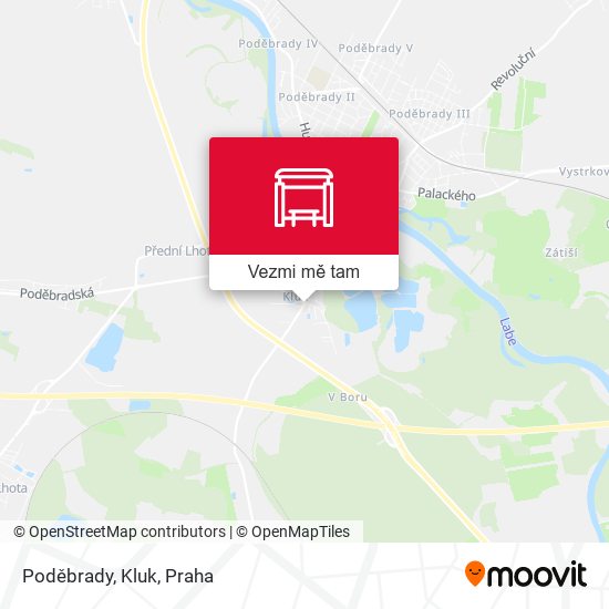 Poděbrady, Kluk mapa