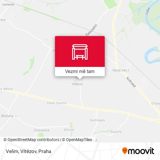 Velim, Vítězov mapa