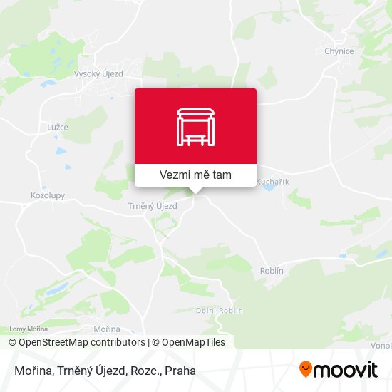 Mořina, Trněný Újezd, Rozc. mapa